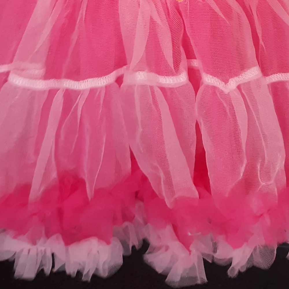 Tulle Tutu Dress - Pink Layered Ruffled Skirt - Kids Size: 2-3 - Costumes Dance